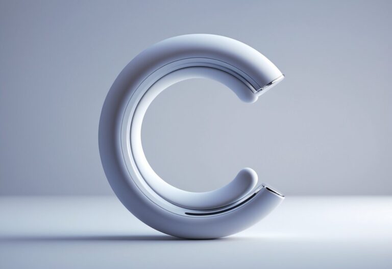 Close-up de um objeto moderno e elegante com fundo simples e iluminação suave.