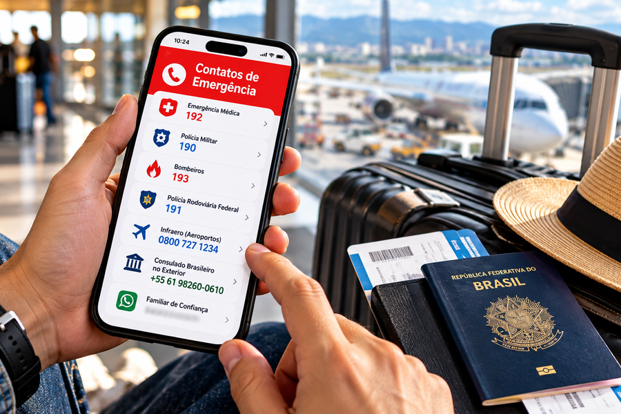 Contatos de emergência no celular: quais números vale salvar antes de viajar